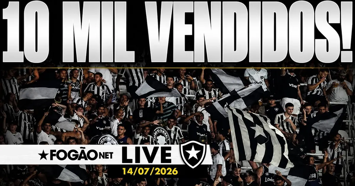 Botafogo atinge marca de 10 mil ingressos vendidos para retorno ao Brasileirão