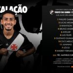 Vasco Sub-20 divulga escalação para confronto decisivo contra o Cruzeiro no Campeonato Brasileiro