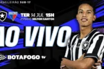 Botafogo e Fortaleza se enfrentam pelo Campeonato Brasileiro Sub-17 no Nilton Santos