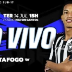 Botafogo e Fortaleza se enfrentam pelo Campeonato Brasileiro Sub-17 no Nilton Santos