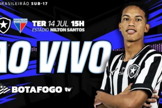 Botafogo e Fortaleza se enfrentam pelo Campeonato Brasileiro Sub-17 no Nilton Santos