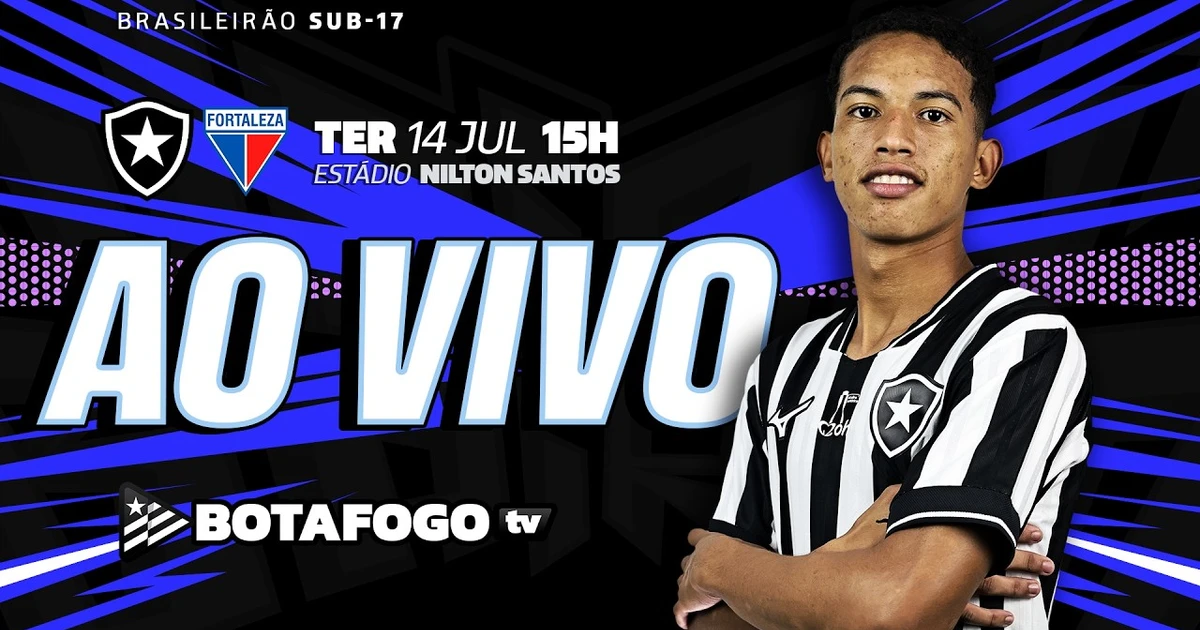Botafogo e Fortaleza se enfrentam pelo Campeonato Brasileiro Sub-17 no Nilton Santos