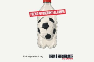 Campanha global pressiona Fifa pelo fim do patrocínio de refrigerantes no futebol