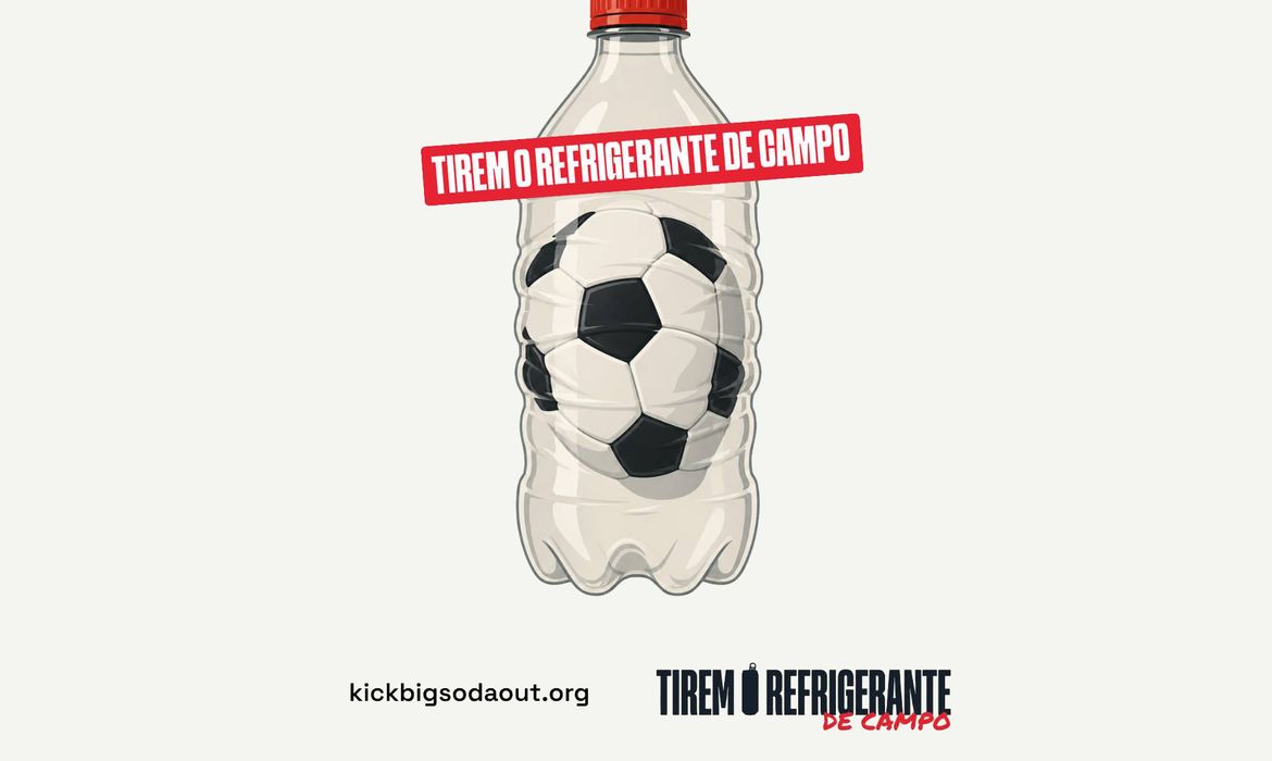 Campanha global pressiona Fifa pelo fim do patrocínio de refrigerantes no futebol