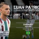 Luan Patrick ganha destaque no mercado e entra na mira do Vasco