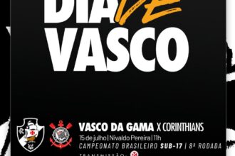 Vasco e Corinthians se enfrentam pelo Campeonato Brasileiro Sub-17 nesta quarta-feira