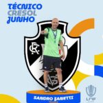 Campanha invicta do Futsal Vasco eleva Sandro Zanetti a técnico do mês de junho na LNF Silver