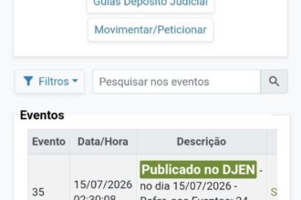 Justiça publica decisão sobre efeito suspensivo e abre prazo para manifestação da 777
