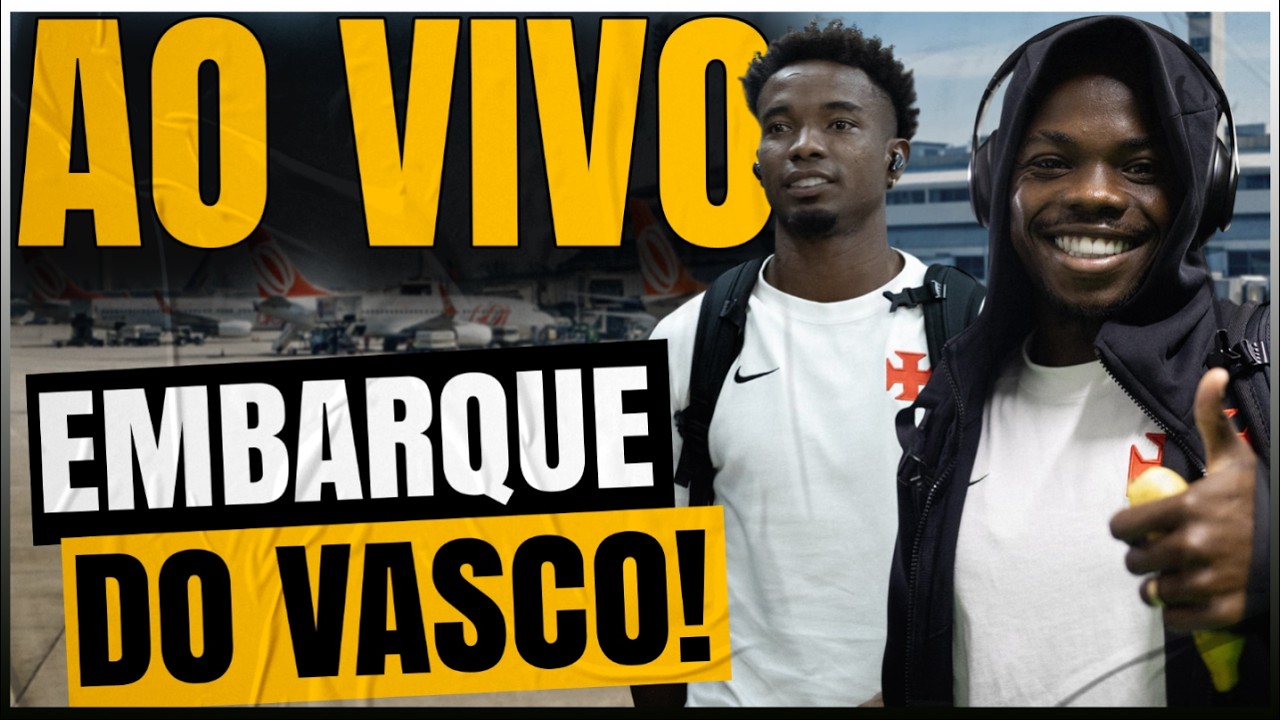 Vasco inicia viagem para enfrentar o Vitória pela décima nona rodada do Brasileirão