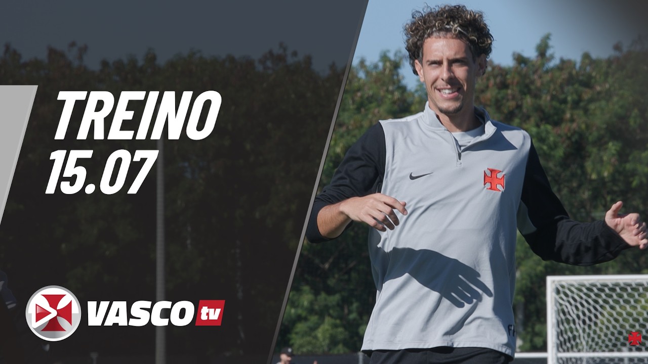 Vasco da Gama intensifica preparação física em treino realizado nesta segunda-feira