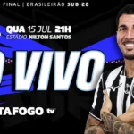 Botafogo recebe o Santos no Nilton Santos por vaga na semifinal do Brasileirão sub-20