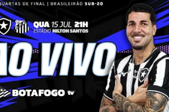 Botafogo recebe o Santos no Nilton Santos por vaga na semifinal do Brasileirão sub-20