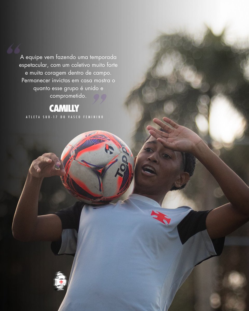 Camilly exalta união e desempenho do Vasco no campeonato sub-17