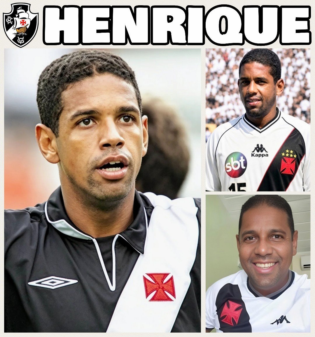 Vasco da Gama celebra 49 anos de Henrique, zagueiro multicampeão e cria da base