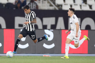 Botafogo e Santos protagonizam duelo intenso em confronto pelo Campeonato Brasileiro