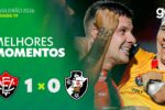 Vitória supera o Vasco em duelo decisivo pela décima nona rodada do Brasileirão 2026