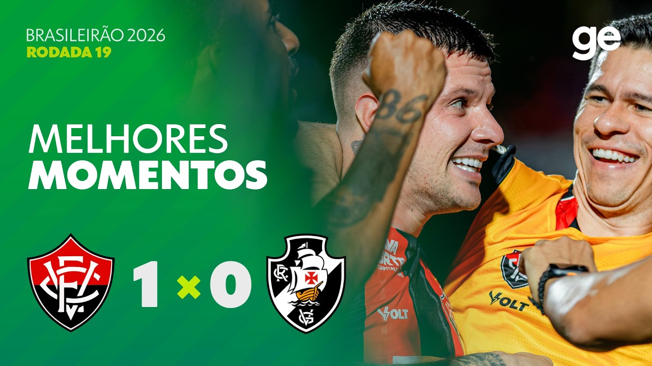 Vitória supera o Vasco em duelo decisivo pela décima nona rodada do Brasileirão 2026