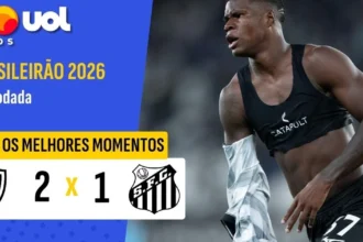 Botafogo supera Santos com gols decisivos na 19ª rodada do Brasileirão 2026