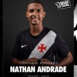 Jovem volante Nathan Andrade assina primeiro contrato profissional com o Vasco da Gama
