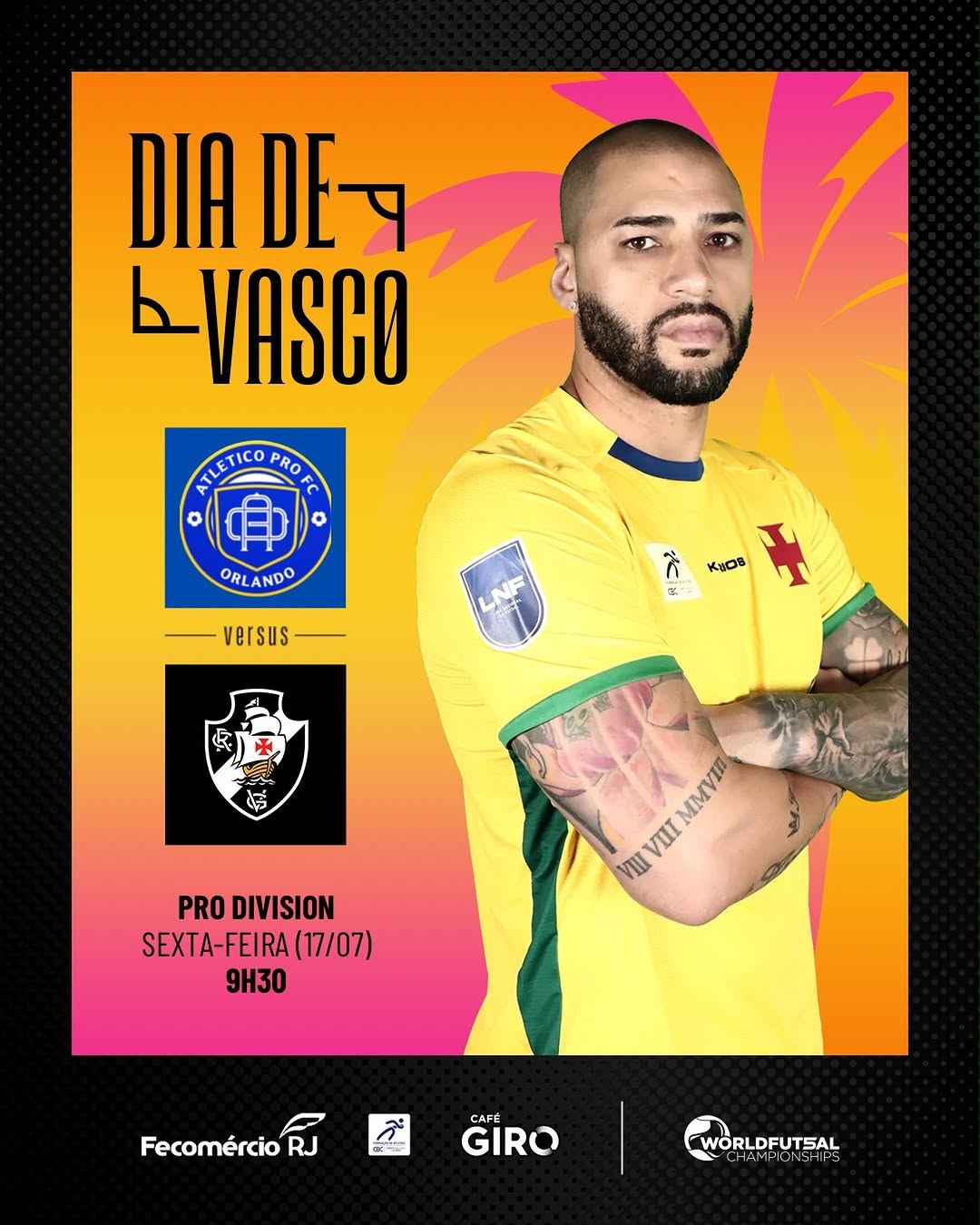 Vasco estreia no futsal internacional contra o Atlético Pro FC em Orlando
