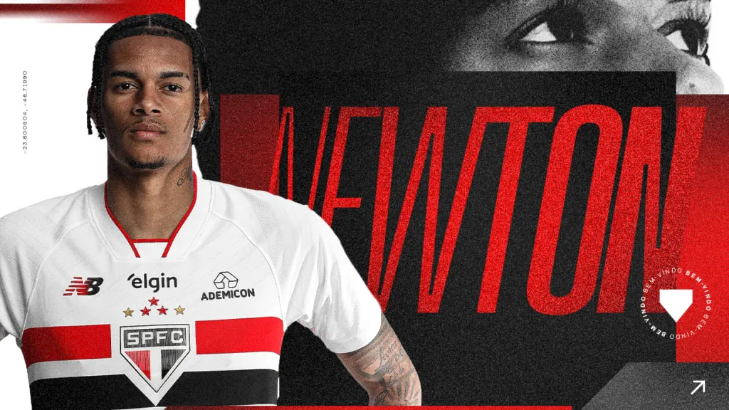 São Paulo oficializa a contratação do volante Newton por 20 milhões de reais