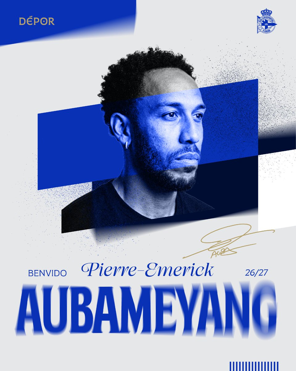 Aubameyang surpreende mercado e assina com o Deportivo La Coruña