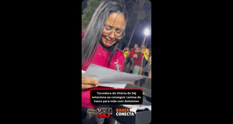 Gesto de solidariedade no Barradão garante presente de torcedora para mãe com Alzheimer