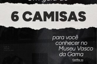 Exposição no Museu Vasco da Gama destaca seis camisas que contam a história do clube