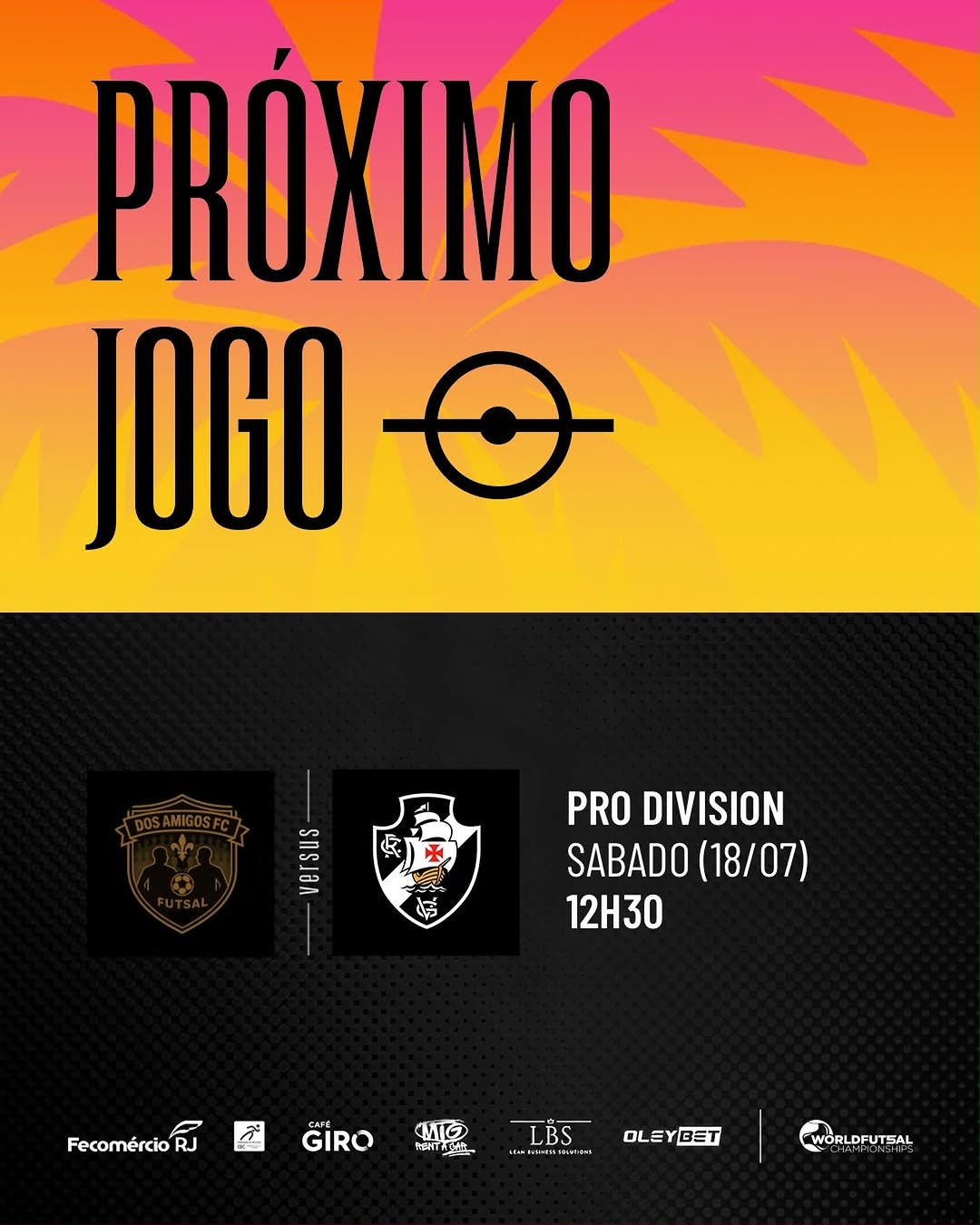 Vasco Futsal se prepara para desafio internacional contra dos Amigos FC