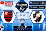 Clássico entre Flamengo e Vasco define o título do Carioca de futsal sub-11