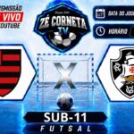 Clássico entre Flamengo e Vasco define o título do Carioca de futsal sub-11