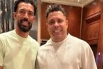 Vozinha encontra Ronaldo Fenômeno nos Estados Unidos e protagoniza momento descontraído
