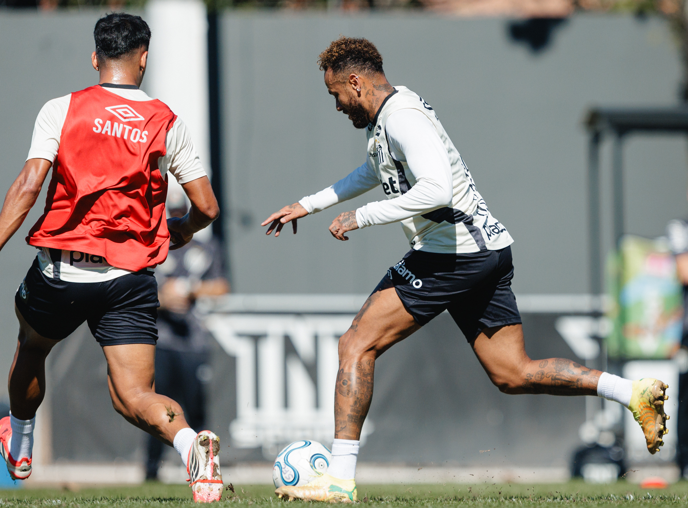 Santos intensifica preparação física em treino realizado neste sábado