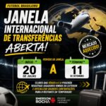 Janela de transferências internacional movimenta clubes brasileiros até setembro