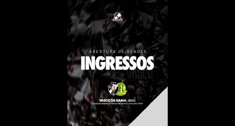Vasco define cronograma de ingressos para duelo contra o Mirassol em São Januário