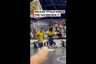 Vasco conquista o título do World Futsal Championships com goleada nos Estados Unidos