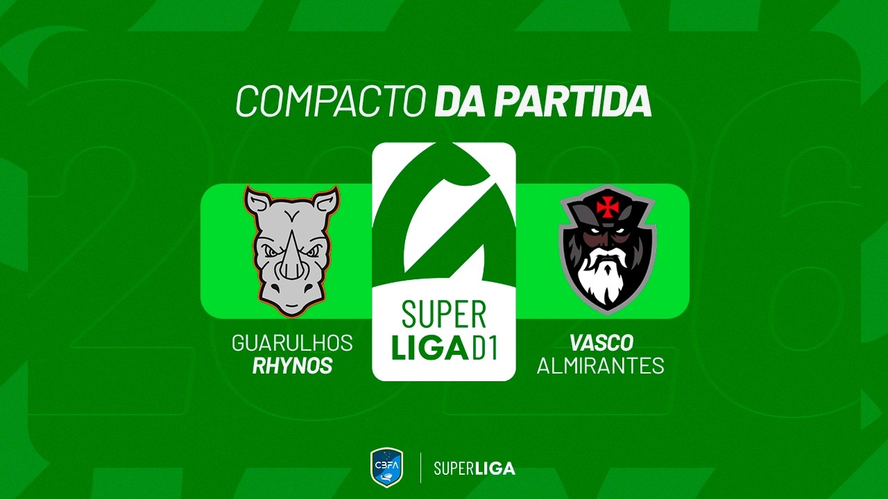 Superliga D1 registra vitória do Guarulhos Rhynos sobre o Vasco Almirantes