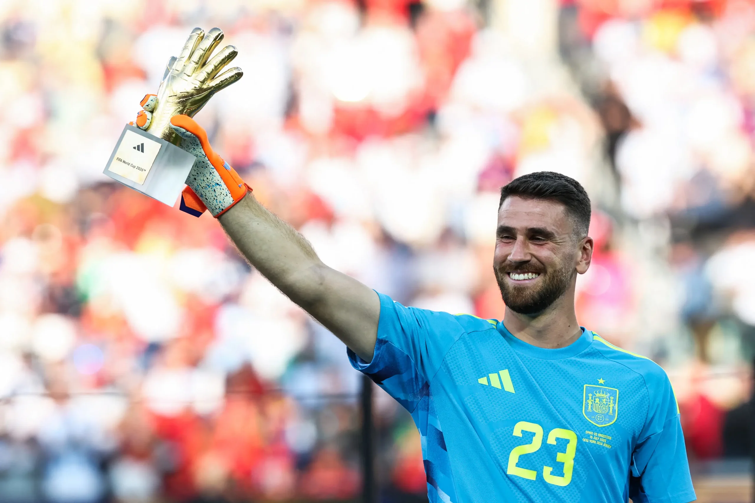 Unai Simón celebra solidez defensiva da Espanha após conquista da Copa do Mundo 2026