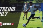 Vasco intensifica preparação física em treino realizado nesta segunda-feira