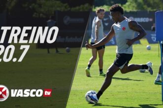 Vasco intensifica preparação física em treino realizado nesta segunda-feira
