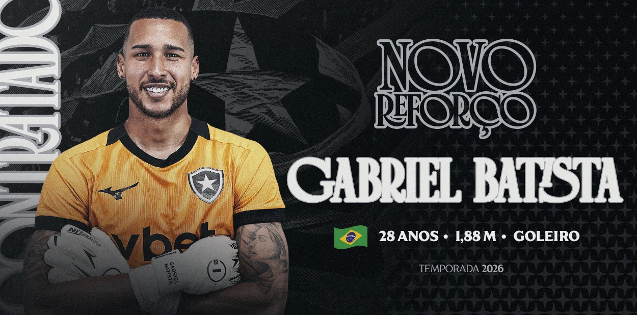 Botafogo reforça elenco com chegadas de Gabriel Batista, Walerson e Paulinho