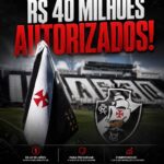 Vasco obtém autorização judicial para novo financiamento de R$ 40 milhões