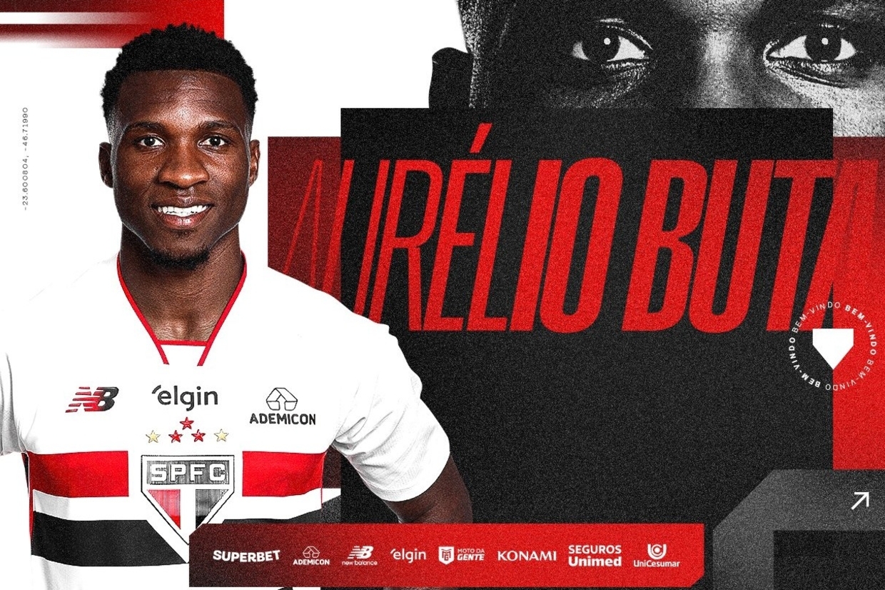 São Paulo oficializa a contratação do lateral português Aurélio Buta
