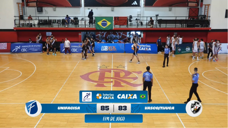 Unifacisa supera Vasco da Gama em confronto equilibrado pela LDB Sub-22