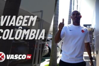Vasco registra bastidores da viagem para compromisso internacional na Colômbia