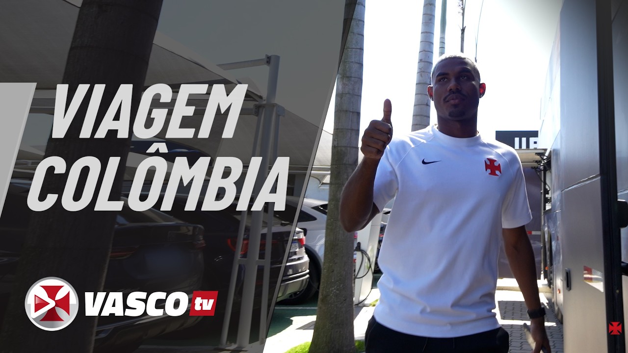 Vasco registra bastidores da viagem para compromisso internacional na Colômbia