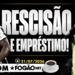 Movimentações no mercado do Botafogo envolvem rescisões e propostas internacionais