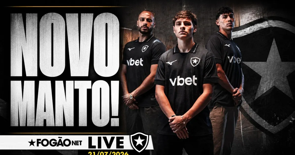 Botafogo apresenta novo uniforme preto e encaminha saída do zagueiro Bastos