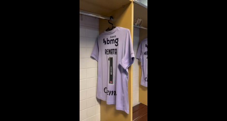 Vestiário do Vasco feminino é preparado para confronto contra o São Paulo