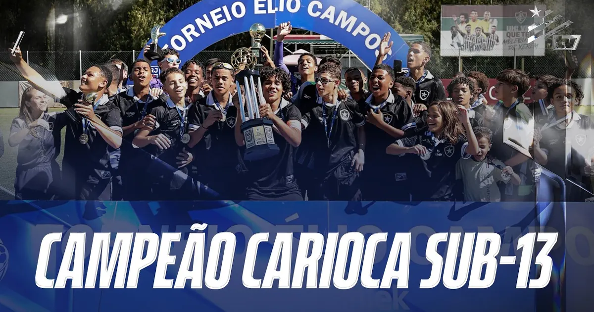 Botafogo conquista Campeonato Carioca Sub-13 com vitória sobre o Fluminense
